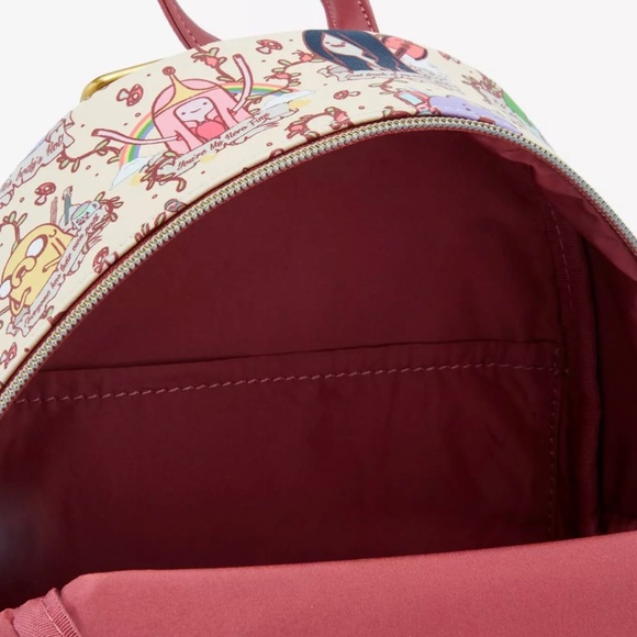 NWT Adventure Time AOP Mini Backpack - Picture 4 of 4